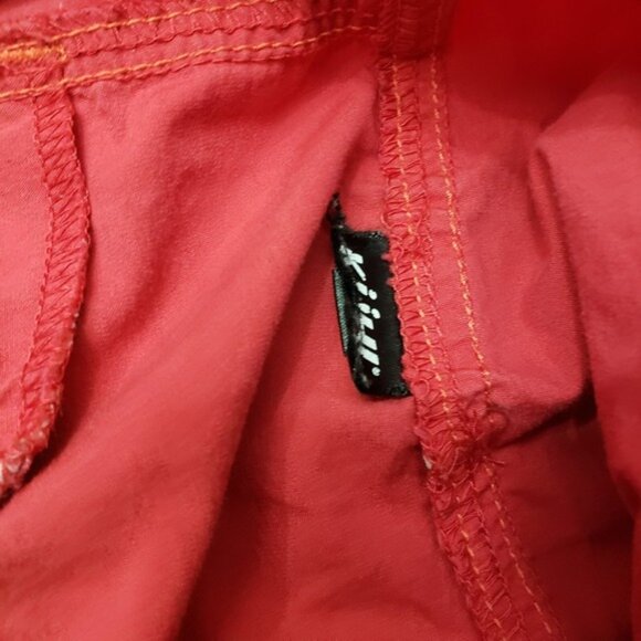 KuhI Shorts Womens 10 Red Drawstring Pockets Outdoors Travel Hiking - Picture 6 of 11